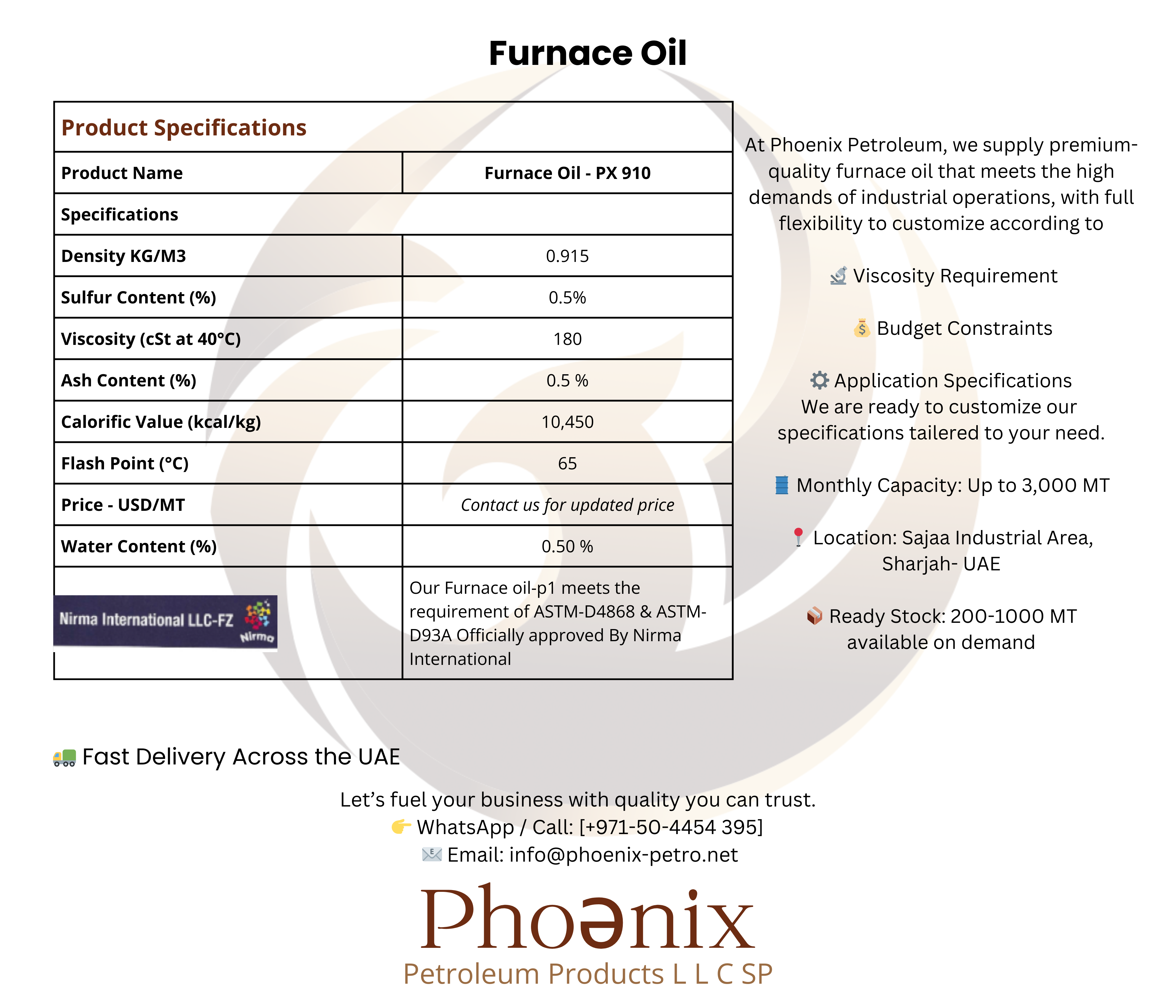Furnace oil ad1